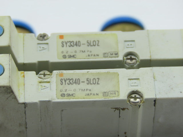 SMC SY3340-5LOZ Manifold Assembly W/2 Pneumatic Solenoid Valves