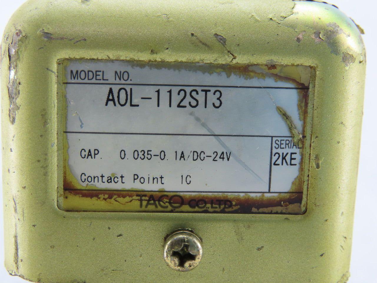 Taco A0L-112ST3 Air Cylinder 0-.2 Mpa 3/8" NPT ports 24V