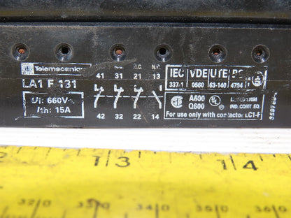 Telemecanique LA1-F-131 Auxiliary Contact Box 660V 15A