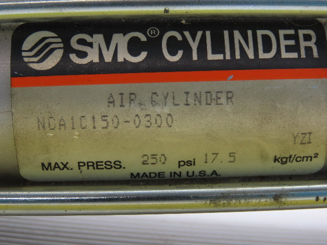 SMC NCA1C150-0300 1-1/2" Bore 3" Stroke Double Acting Pneumatic Air Cylinder