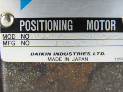 Daikin TM13AM-3R22-PTNK-10-174 Hydraulic Positioning Motor W/Solenoid Valves
