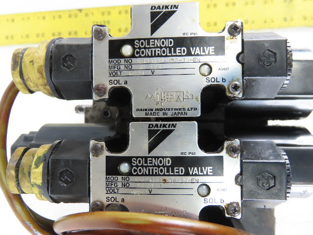 Daikin TM13AM-3R22-PTNK-10-174 Hydraulic Positioning Motor W/Solenoid Valves