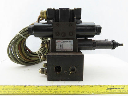 Nachi SL-G01-EX3-R-D-30 & SL-G01-EX3-GR-D2-31 Hydraulic Solenoid Valve Assembly