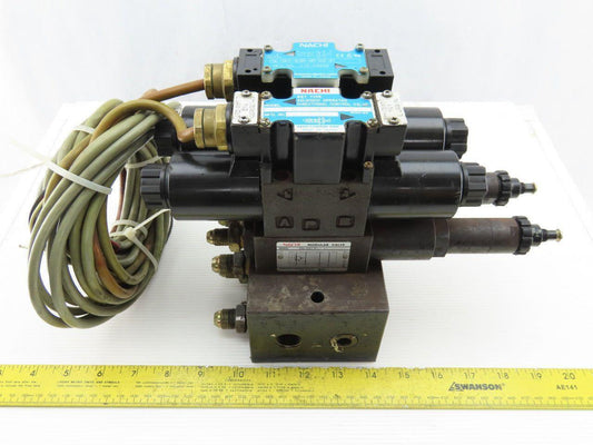 Nachi SL-G01-EX3-R-D-30 & SL-G01-EX3-GR-D2-31 Hydraulic Solenoid Valve Assembly