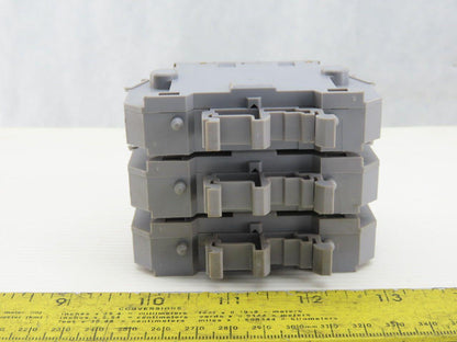 Entrelec MB10/22S 3 Pole Fuse Holder 750-800V 6mm DIN Rail Mount Lot of 6