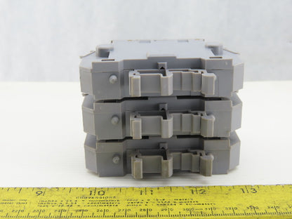 Entrelec MB10/22S 3 Pole Fuse Holder 750-800V 6mm DIN Rail Mount Lot of 6