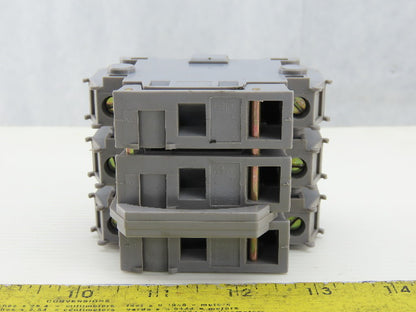 Entrelec MB10/22S 3 Pole Fuse Holder 750-800V 6mm DIN Rail Mount Lot of 6