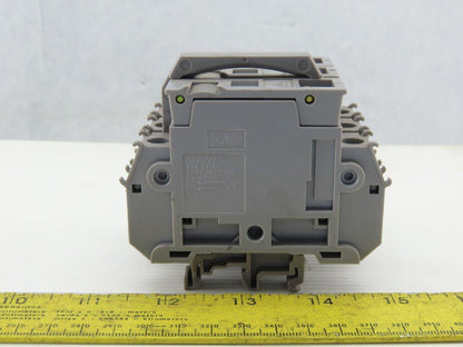 Entrelec MB10/22S 3 Pole Fuse Holder 750-800V 6mm DIN Rail Mount Lot of 6