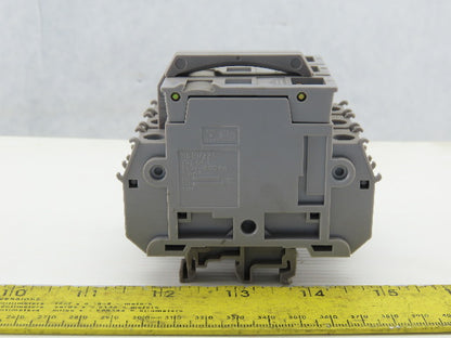 Entrelec MB10/22S 3 Pole Fuse Holder 750-800V 6mm DIN Rail Mount Lot of 6