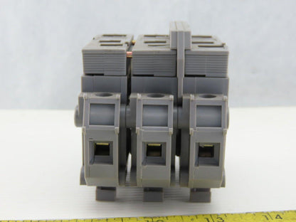 Entrelec MB10/22S 3 Pole Fuse Holder 750-800V 6mm DIN Rail Mount Lot of 6