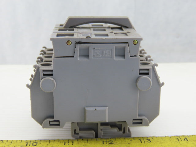 Entrelec MB10/22S 3 Pole Fuse Holder 750-800V 6mm DIN Rail Mount Lot of 6