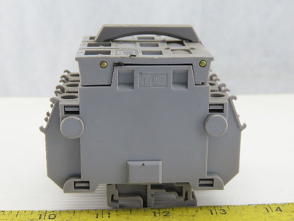 Entrelec MB10/22S 3 Pole Fuse Holder 750-800V 6mm DIN Rail Mount Lot of 6