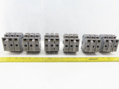 Entrelec MB10/22S 3 Pole Fuse Holder 750-800V 6mm DIN Rail Mount Lot of 6