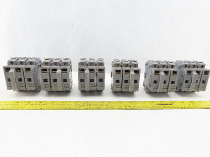 Entrelec MB10/22S 3 Pole Fuse Holder 750-800V 6mm DIN Rail Mount Lot of 6