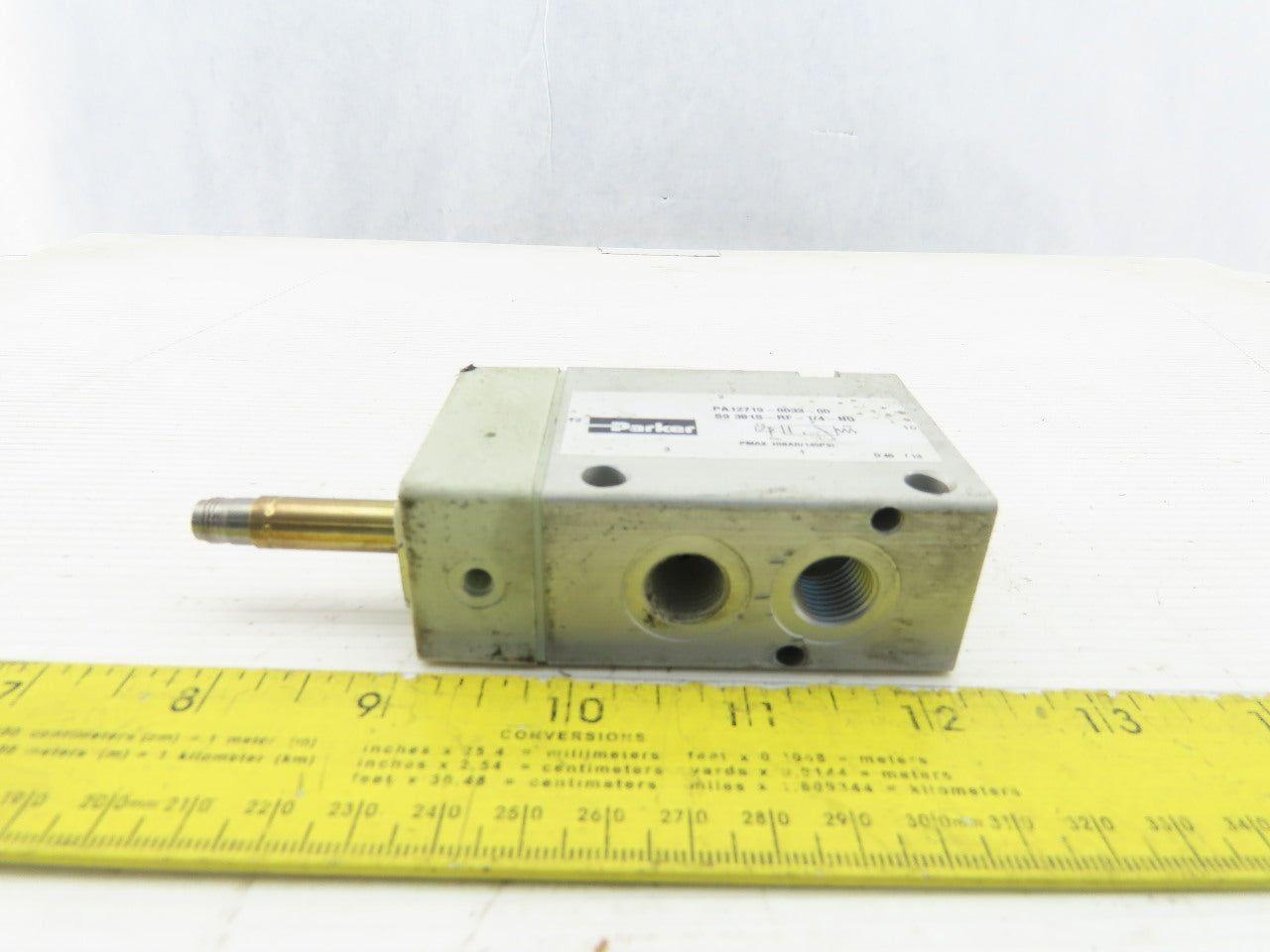 Parker S9 381S-RF-1/4-NG Valve 24VDC 60VAC 50Hz 6OVA