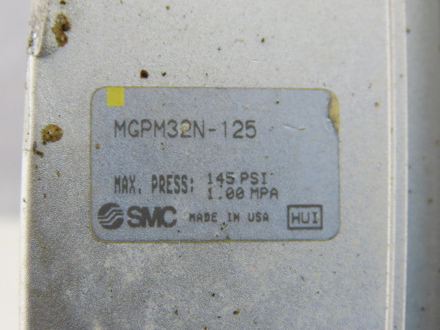 SMC MGPM32N-125 Compact Guide Pneumatic Air Cylinder 2/12 Stroke 145PSI