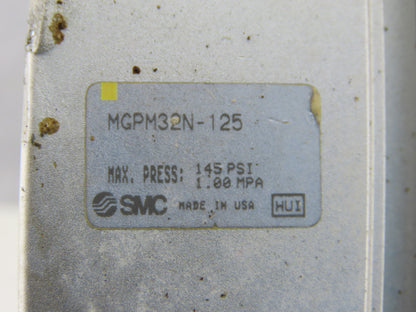SMC MGPM32N-125 Compact Guide Pneumatic Air Cylinder 2/12 Stroke 145PSI