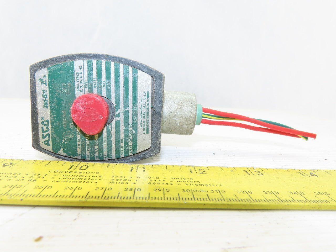 Asco 302053 Red Hat Solenoid Valve 1/4" NPT