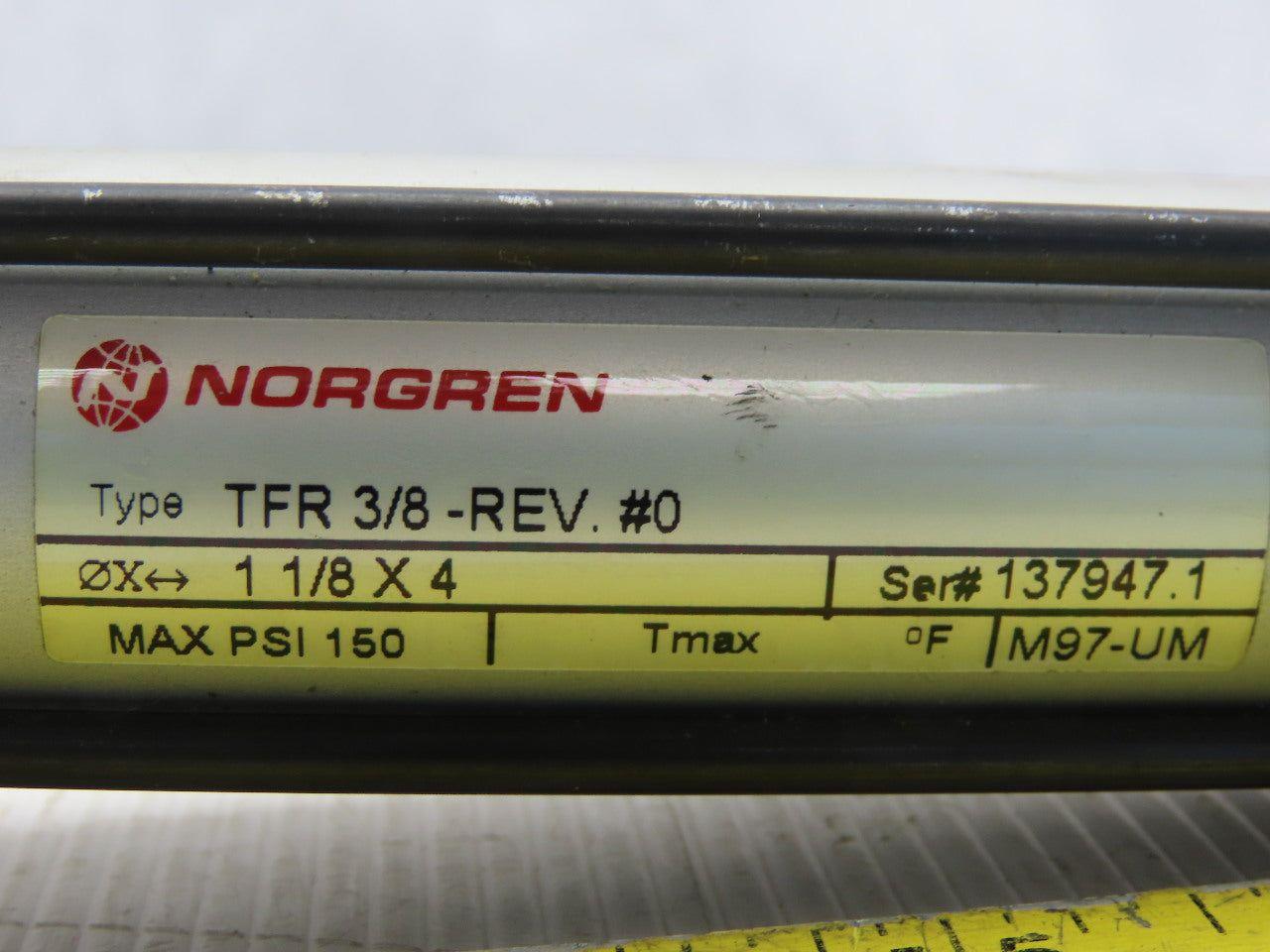 Norgren TFR3/8-REV. #0 Pneumatic Air Cylinder 1-1/8" Bore 4" Stroke