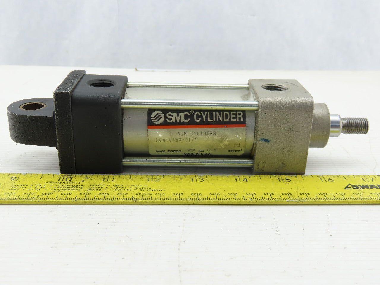 SMC NCA1C150-0175 Pneumatic Air Cylinder 1-1/2" Bore 1-3/4" Stroke