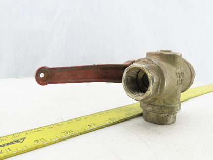PN40 11A Stainless Steel 3 Way Ball Valve With Shutoff 3/4" NPT