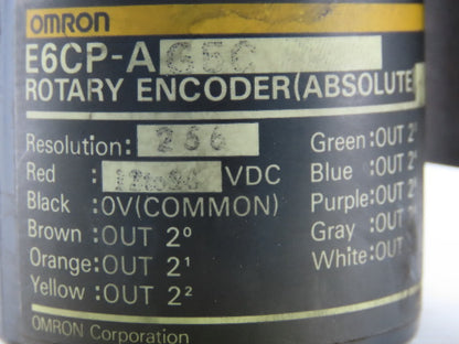 Omron E6CP-A G5C Rotary Encoder Resolution 256 Red 12-24V