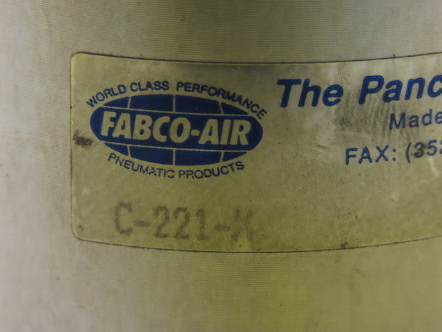 Fabco Air C-221-X Pneumatic Air Cylinder Bore 2-1/2" Stroke   3/4"