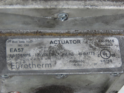 Barber Colman EA57 Actuator 0.65A 120V 40W W/2-3706 1/4" NPT Valve