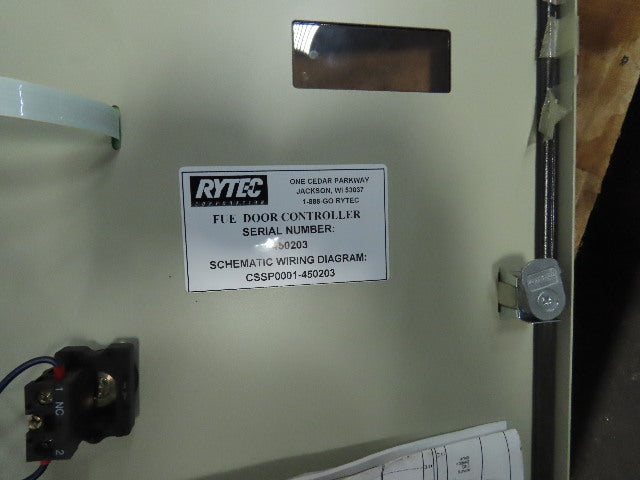 Rytec Clean Room 40"W x60"H Fabric Roll-Up Overhead Door W/Controller 230V 3Ph