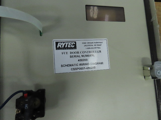 Rytec Clean Room 40"W x50"H Fabric Roll-Up Overhead Door W/Controller 230V 3Ph