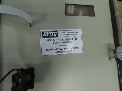 Rytec Clean Room 40"W x50"H Fabric Roll-Up Overhead Door W/Controller 230V 3Ph