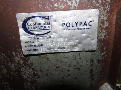Continental Hydraulics 25 Gallon Hydraulic Power Unit W/PVR1-120-Y1199-F Pump
