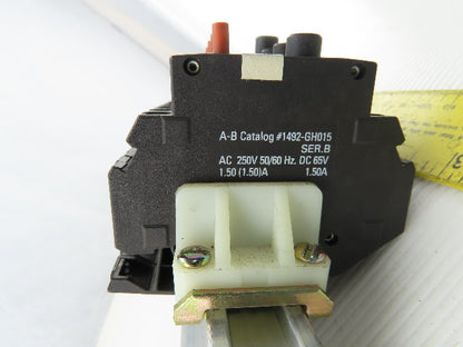 Allen Bradley 1492-GH015/B DIN Rail Mount 67 Circuit Breakers 54-1.5A 11-2A 2-3A