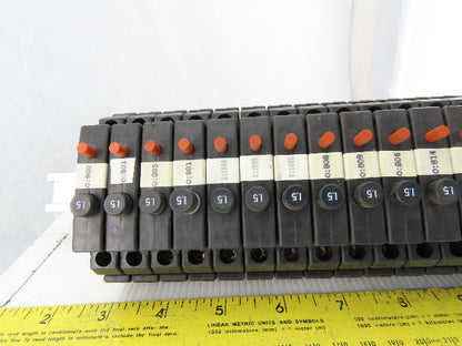 Allen Bradley 1492-GH015/B DIN Rail Mount 67 Circuit Breakers 54-1.5A 11-2A 2-3A
