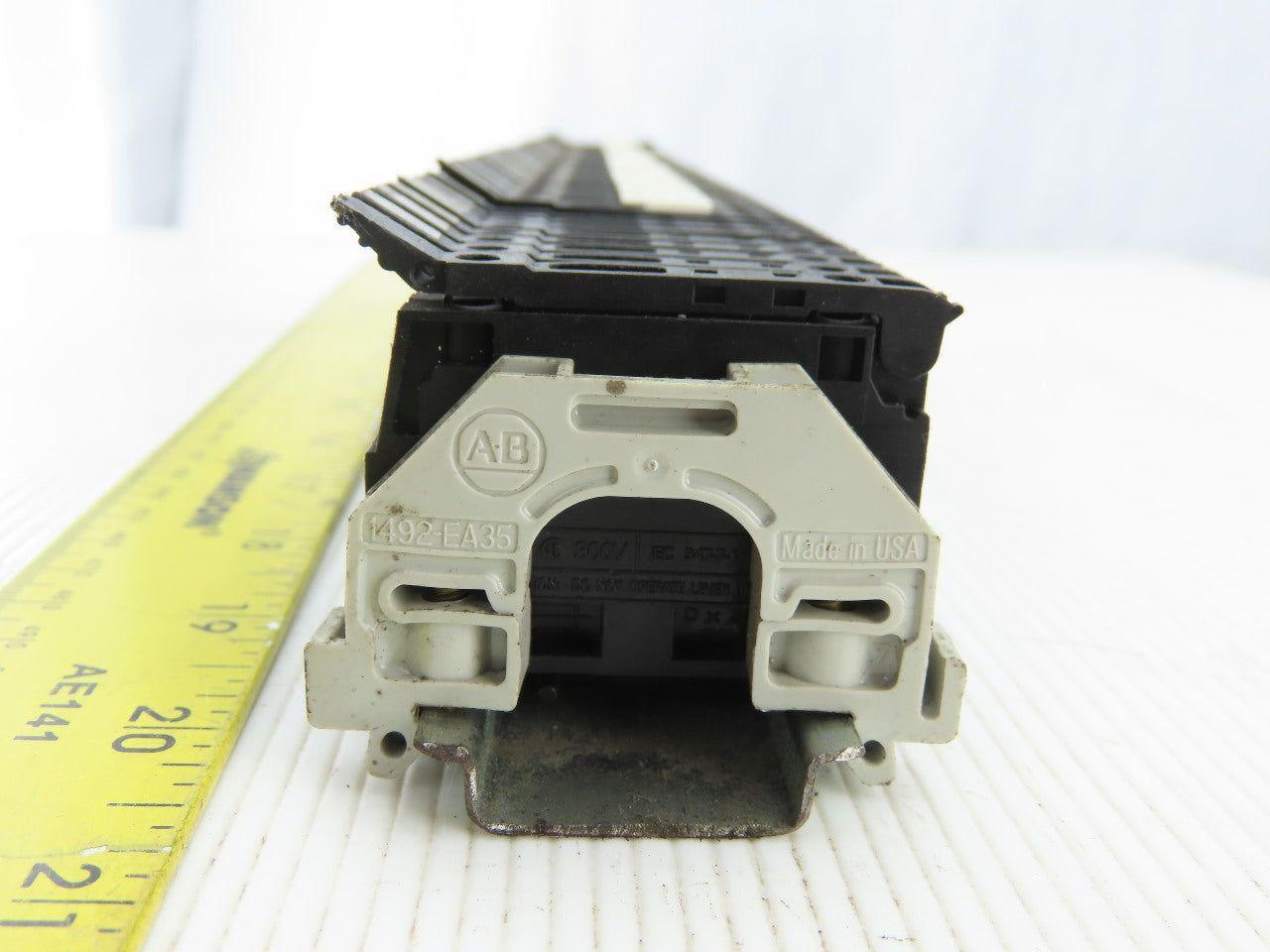 Allen Bradley 1492-WFB4 DIN Rail Mount 72 Fuse Holders