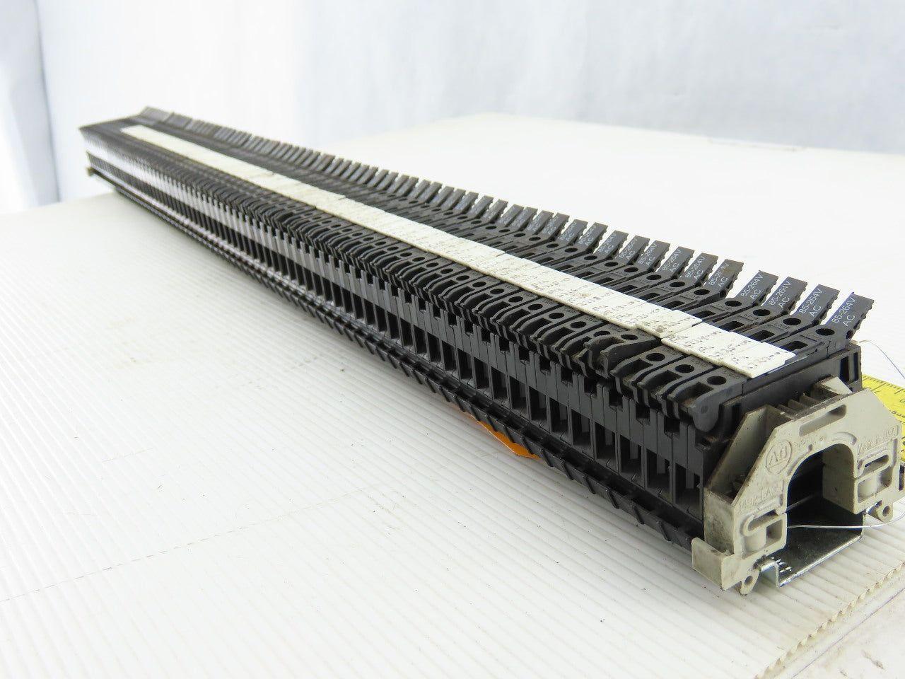 Allen Bradley 1492-WFB4 DIN Rail Mount 72 Fuse Holders