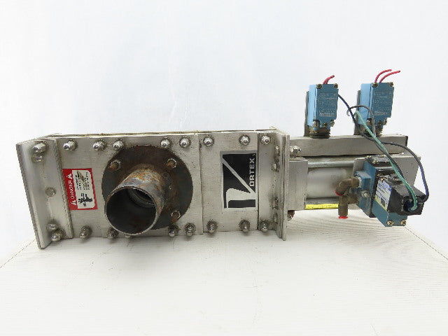 Salina Vortex B03 25550 2-1/4" Pneumatic Slide Gate Dry Material Cut Off Valve
