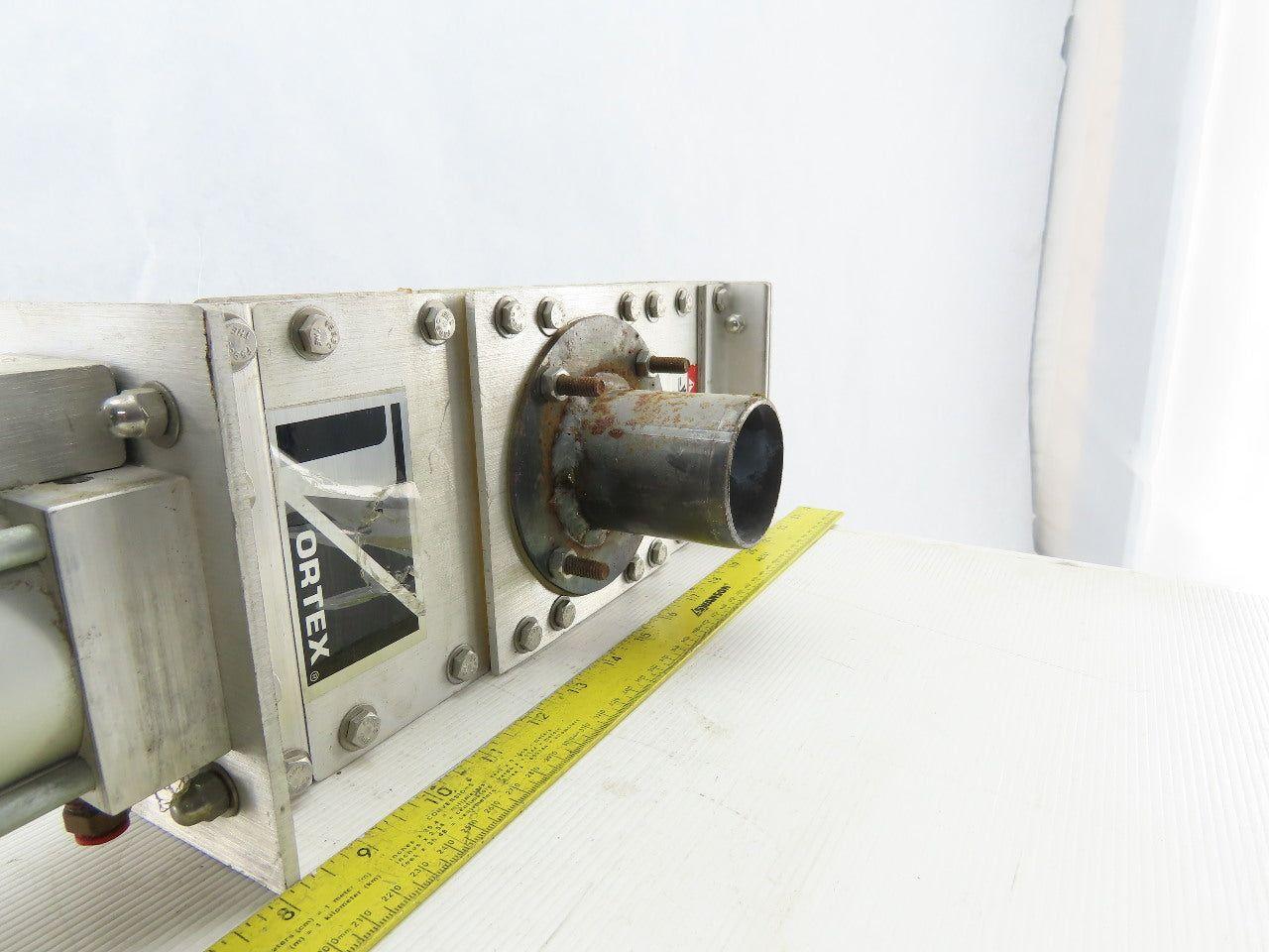 Salina Vortex B03 25550 2-1/4" Pneumatic Slide Gate Dry Material Cut Off Valve