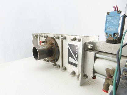 Salina Vortex B03 25550 2-1/4" Pneumatic Slide Gate Dry Material Cut Off Valve