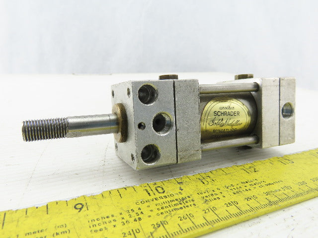 Schrader Pneumatic Air Cylinder 1" Bore 1" Stroke 250 psi