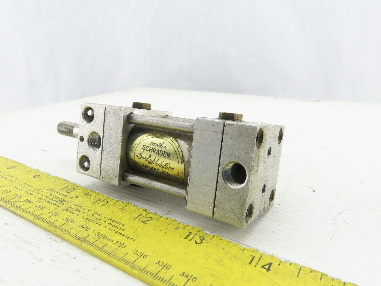 Schrader Pneumatic Air Cylinder 1" Bore 1" Stroke 250 psi