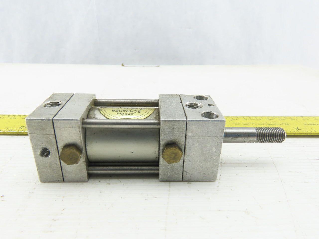 Schrader Pneumatic Air Cylinder 1" Bore 1" Stroke 250 psi