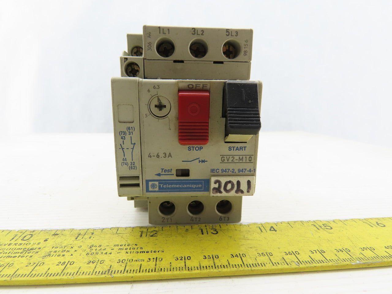 Telemecanique GV2-M10 Circuit Breaker 3 Pole 690V 50/60Hz 3A