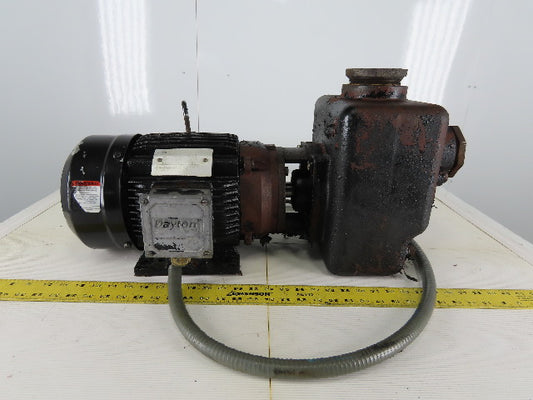 Dayton LTCG23T 3Hp 3450RPM 208-230/460V 3" x 3" Centrifugal Pump