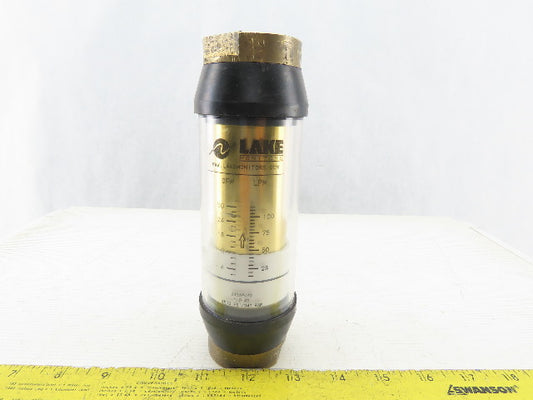 Lake Monitors B4B6WC30 Basic Variable Area Flow Meter 3500PSI 1"NPT