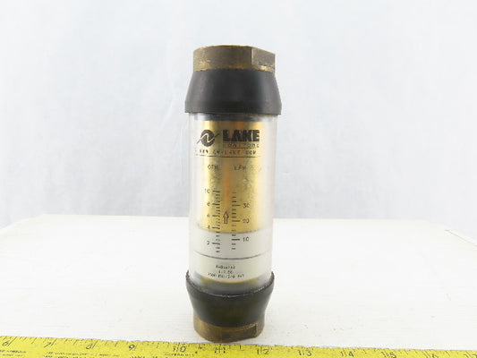 Lake Monitors B4B6WD10 Basic Variable Area Flow Meter 3500PSI 1"NPT