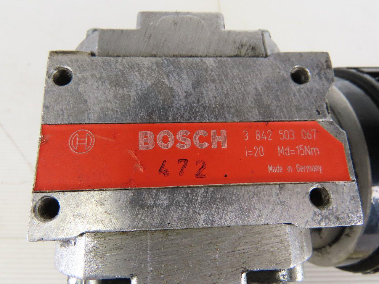 Bosch 3842503 42Y6BFPP 20:1 Ratio 0.120kW 220/240V Gear Reducer 11/16" Hex Drive