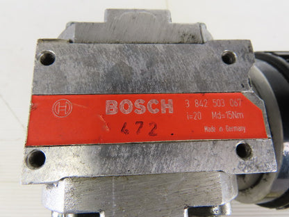 Bosch 3842503 42Y6BFPP 20:1 Ratio 0.120kW 220/240V Gear Reducer 11/16" Hex Drive