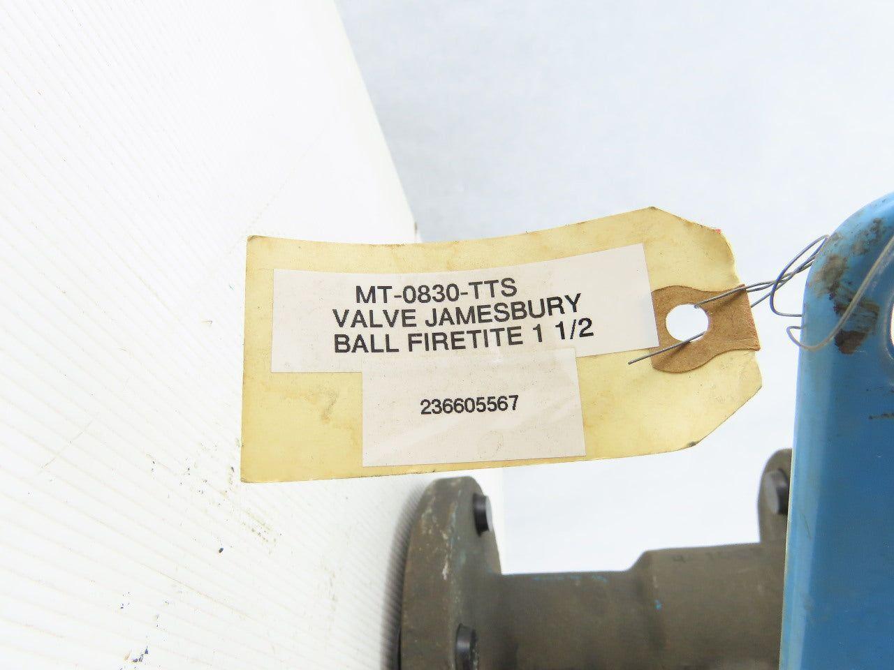 Jamesbury 5300312236MT 1-1/2" Flange Ball Valve 750PSI