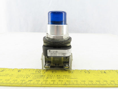 Allen Bradley 800T-QT10B/T Blue Push Button 1N.O 1N.C 120V Series T